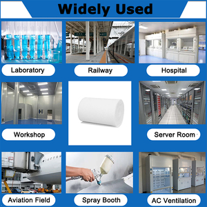 Cao Công suất bụi G4 trước Bộ lọc bông phương tiện truyền thông công nghiệp Bộ lọc không khí phương tiện truyền thông CuộN phun gian hàng Trắng Air intake Lọc Cartridge - Product Image 4