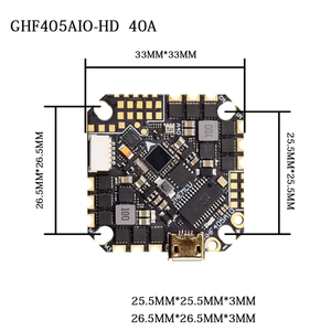 Contrôleur de vol Betaflight F405 OSD avec ESC 40A PWM Dshot600 2-6S GHFAIO-HD pour drone de course RC Toothpick - Product Image 5