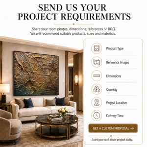 Large Resin 3D Wall Art Metallic Textured Resin Wall Art Sculpture Custom Decorative <b>for</b> Hotel Project Home Commercial Interior - Product Image 6