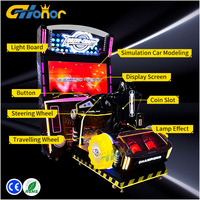 Machine d'arcade de divertissement, jeu vidéo Drive Crazy, jeux à jetons, machine à pièces, simulateur, vente chaude