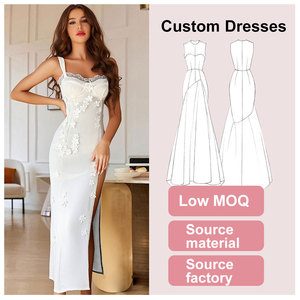 महिलाओं के लिए ग्रीष्मकालीन स्लीवलेस कपड़े थोक कस्टम सुरुचिपूर्ण सेक्सी आकस्मिक मैक्सी बॉडी महिला सफेद पोशाक कपड़े - Product Image 1