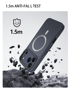 เคสกระจกนิรภัยแม่เหล็กแบบด้านสำหรับ <span class=keywords><strong>iPhone</strong></span> 17 18 Pro พร้อมขาตั้งกล้อง ปุ่มโลหะ AI ป้องกันการตกกระแทก 1.5 เมตร และกันน้ำ - Product Image 6
