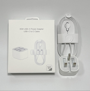 เครื่องชาร์จ PD Type C 35W สำหรับ iPhone ที่ชาร์จชนิด C เป็นสายเคเบิล C EU US UK 35W chargeur iPhone cargador iphone18 17 16 15 - Product Image 1