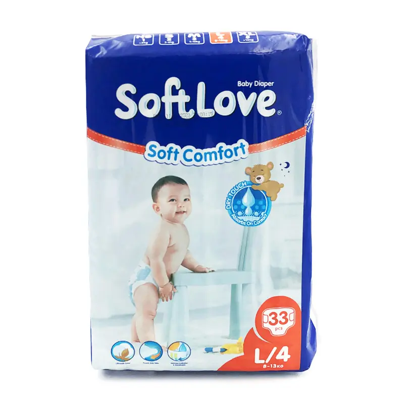 Softlove China Baby Diapers Wholesale Disposable Baby Nappies A Grade Sleepy Baby Diaper