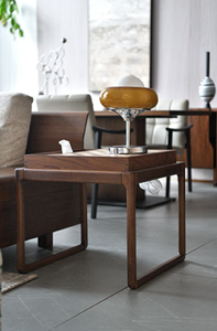 Modern Minimalist New Chinese Style Side <strong>Table</strong> North American Black <strong>Walnut</strong> <strong>Coffee</strong> <strong>Table</strong> Functional Chess <strong>Table</strong> with Checkerboard - Product Image 4