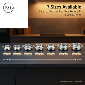 Pentola Yuanyang Premium in Acciaio Inox 201, 28-40cm, Design a Doppio Sapore, Ecologica, Facile da Pulire, per Gas/Induzione - Product Image 5