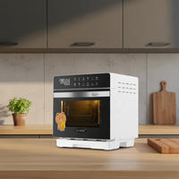 Oven Pemanggang Konveksi Listrik Kontrol Mekanis Guangding Factory OEM 20L, Stainless Steel, Dapat Dikendalikan via Aplikasi, untuk Hotel