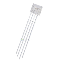 1000 pièces/sac Échantillon gratuit 255 LED diffuse carrées multicolores RVB rouge vert bleu lentille transparente à immersion quatre broches