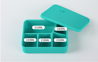 Boîte de rangement scellée en silicone personnalisée boîte à lunch boîte à collation pour bébé en silicone stockage des aliments Bento