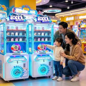 Nouvelle machine à billes de loterie porte-bonheur à monnayeur pour centres de jeux, machine commerciale à billes tournantes porte-bonheur, événement commercial - Product Image 4