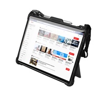 Étui portable pour ordinateur portable 13 pouces en TPU et PC avec bandoulière et poignée, noir, design BHX, usage quotidien pour Microsoft Surface Pro 11