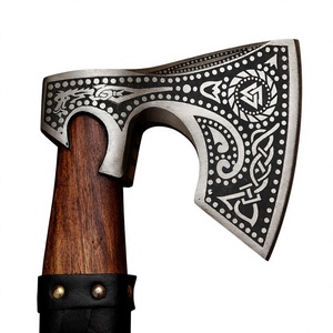 Premium Outdoor Handcrafted Head Camping <b>Axe</b> High Carbon Steel Head <b>Wooden</b> Handle Industrial Grade Carbon Steel <b>Axe</b> - Product Image 4