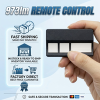 Télécommande de porte de garage 971LM 390 MHz, émetteur 972LM 973LM 974LM pour ouvre-portes, bouton d'apprentissage rouge/orange