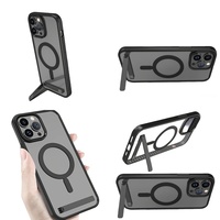 Casing Ponsel Anti Benturan dengan Penyangga untuk iPhone 17 Air 16 Pro Max 15 14 13 12 11 Pelindung dengan Kickstand