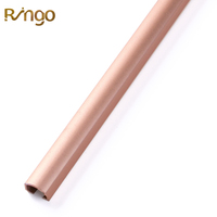 Profilé en U en alliage d'aluminium de 10 mm de haute qualité au design moderne, accessoires de finition pour carrelage métallique pour la décoration murale et de sol des bâtiments