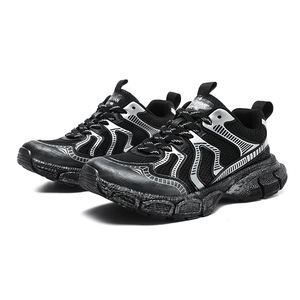Zapatillas Deportivas de Suela Gruesa Estilo Retro Harajuku para Hombre con Logotipo Personalizado, Forro de Malla Cómodo, Zapatos Casuales de Plataforma para Todas las Temporadas - Product Image 3