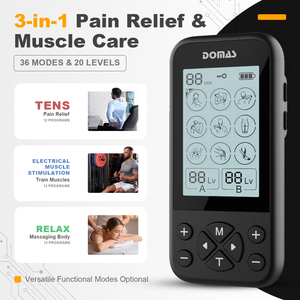 <span class=keywords><strong>Electrodos</strong></span> Profesionales 3 en 1 <span class=keywords><strong>para</strong></span> <span class=keywords><strong>Fisioterapia</strong></span>, Estimulador Muscular EMS, Masajeador Corporal, Máquina TENS con Pantalla Grande, 36 Modos, 20 Intensidades - Product Image 2
