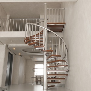 Diseños <span class=keywords><strong>de</strong></span> <span class=keywords><strong>Escaleras</strong></span> Interiores para Villas, Foto <span class=keywords><strong>de</strong></span> Escalera <span class=keywords><strong>de</strong></span> Caracol <span class=keywords><strong>de</strong></span> Hierro Forjado, Escalera Recta, Escalera <span class=keywords><strong>de</strong></span> Caracol para Espacios Pequeños - Product Image 3