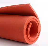 Feuille de mousse de silicone à cellules fermées à haute résilience, bonne isolation thermique, excellente amorti des chocs