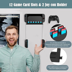 Cho Nintendo cho chuyển đổi 2 Wall Mount Trò chơi điều khiển máy đứng với 12 bảo vệ khe cắm thẻ Chức năng phụ kiện cho lưu trữ - Product Image 6