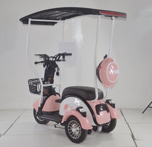 Motos électriques solaires de nouveau style 3 roues pour tricycles électriques handicapés de passager avec le <span class=keywords><strong>toit</strong></span> solaire - Product Image 4