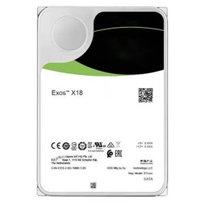 ฮาร์ดดิสก์ Exos X18 ST16000NM001J 16TB สำหรับองค์กร แบบ SATA SED ความเร็ว 7200 รอบต่อนาที หน่วยความจำ 256MB ขนาด 3.5 นิ้ว สำหรับเซิร์ฟเวอร์ที่ปลอดภัย - Product Image 1