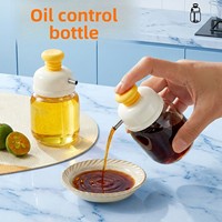 Distributeur de vinaigre et d'assaisonnements en plastique à pression, à dosage contrôlé, pour cuisines domestiques ; Pulvérisateur d'huile, capacité 0-100 ml