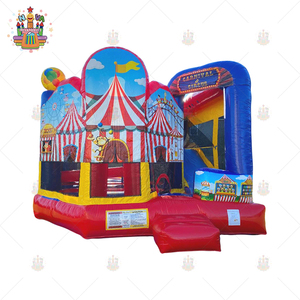 Nova phổ biến phim hoạt hình nhảy lâu đài với trượt Đồ chơi bơm hơi Combo nhà trả lại cho trẻ em thương mại dễ dàng thiết lập - Product Image 5