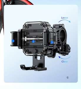 Support de téléphone multi-usage pour guidon de moto/vélo/trottinette électrique/poussette - Fixation flexible pour appareils mobiles de 4,5 à 7 pouces - Product Image 5