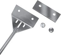 Grattoir d'algues de réservoir de poissons d'alliage d'aluminium de luxe nettoyant de mousse multi-taille longueur grattoir de réservoir aquatique d'aquarium pour l'usage de salon