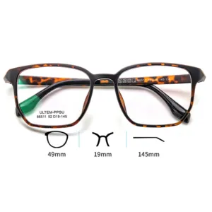 Novo Material ULTEM PPSU Frame Óptico Frames Espetáculo Marca Eye Glasses Frame Óptico