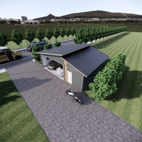 Garage Conteneur Pliable à Montage Rapide, Stockage Portable pour Véhicules, Villa Modulaire Abordable, Maison Préfabriquée en Kit 20ft/40ft