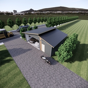Garage Conteneur Pliable à Montage Rapide, Stockage Portable pour Véhicules, <span class=keywords><strong>Villa</strong></span> Modulaire Abordable, Maison Préfabriquée en Kit 20ft/40ft - Product Image 3