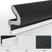 Bande d'étanchéité de porte flexible en mousse de caoutchouc PU anti-poussière, coupe, résistante aux intempéries, anti-insectes, insonorisante pour bois