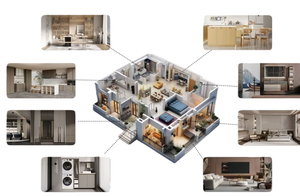Armadio Moderno Autoportante in Legno Ecologico - Arredamento di Alta Qualità Personalizzato per <span class=keywords><strong>Casa</strong></span>/Villa - Product Image 4