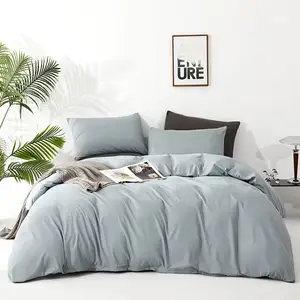 Bộ đồ giường cotton thoáng khí 100% Bộ chăn ga trải giường đặt nhà máy sang trọng tùy chỉnh khách sạn 5 sao