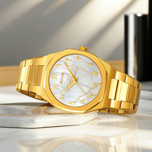 Men's round chronograph <b>watch</b> Luxury stainless steel wristwatch 30M waterproof quartz <b>watch</b> - Product Image 1