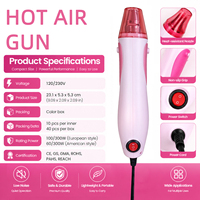 Pistolet à air chaud filaire KINGVOSPRO KD7051, mini, double vitesse, température réglable, portable, pour étiquettes et rétrécissement de manchons