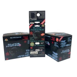 Caja de Empaque para Pastillas de Mejora Masculina Black Panther/Caja de Cartón 3D con Blister para Mejora del Rendimiento <span class=keywords><strong>Sexual</strong></span> Masculino Black Panther - Product Image 3