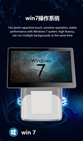 Nuevo Sistema POS Todo en Uno con Pantalla Táctil Dual de 11.6 y 15.6 Pulgadas, Sistema Operativo Windows/Android, Impresora Térmica, para Restaurante o Kiosco