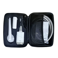 Toilette portable électrique étanche pliable pour l'extérieur, eau chaude et froide, avec tuyau en PVC pour la randonnée, le camping et la pêche