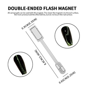 Juego de Varitas Magnéticas para Decoración de Uñas, para Pintar Uñas con Gel Efecto Ojo de Gato 3D, Varita Magnética para Esmalte de Gel UV, Herramientas de Manicura Mágica - Product Image 3