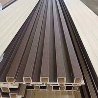Panneau mural creux en composite bois-plastique pour revêtement mural intérieur, panneau mural WPC