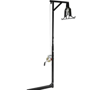 JH-Mech Hitch Deer Hoist Adjustable Support Foot for Maximum Stability Metal Truck Hitch Game Hoist