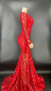 NOVANCE Y2408 abito <span class=keywords><strong>da</strong></span> ballo a sirena 2022 abiti <span class=keywords><strong>da</strong></span> donna con strass di diamanti abiti <span class=keywords><strong>da</strong></span> <span class=keywords><strong>sposa</strong></span> celebrità <span class=keywords><strong>da</strong></span> <span class=keywords><strong>sposa</strong></span> vestito Sexy rosso - Product Image 2