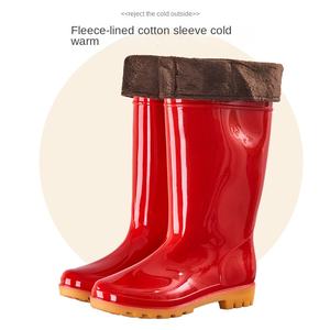 Bottes de pluie unisexes QF1 antidérapantes à bas prix, semelles en PVC imperméables, amortissantes, bottes de chantier, bottes d'extérieur, bottes mi-hautes, <span class=keywords><strong>cuissardes</strong></span> de cuisine - Product Image 2