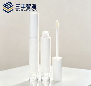4ml Popular Custom Logo <b>Lip</b> Gloss Tube Screw Cap Cosmetic Lipstick Container Packaging Plastic Wholesale - Product Image 3