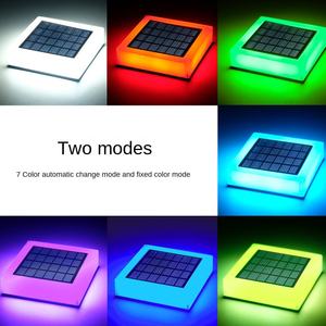 Lampe de colonne solaire transfrontalière en alliage d'aluminium pour extérieur, portail, mur, jardin, porte, dégradé RGB, lampe de cour IP66, garantie 5 ans - Product Image 3