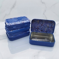 Boîte carrée en fer blanc pour cigarettes en chanvre, conception personnalisée, matériaux recyclés, logo en relief, emballage à couvercle articulé sur mesure – Offre Spéciale