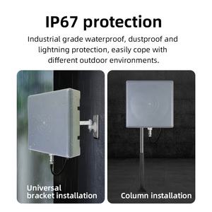 WYUAN 2.4G 마이크로파 능동형 <span class=keywords><strong>RFID</strong></span> 리더기 전방향/단방향 0-100m 장거리 위치 확인 기지국 출입 통제 - Product Image 5
